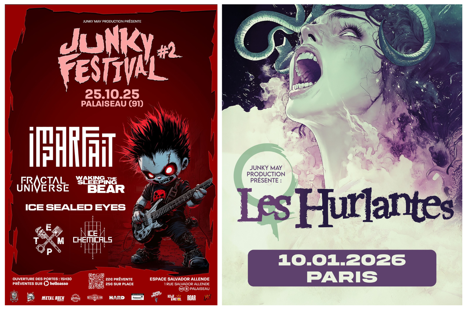 Junky May Festival & Les Hurlantes : Deux événements engagés pour la scène underground !