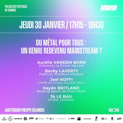 Conférence au MIDEM sur le Metal